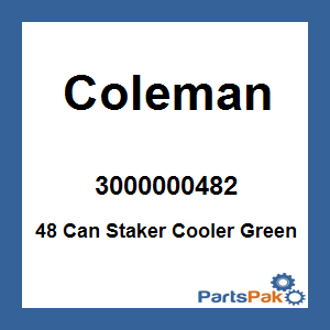 Coleman 3000000482; 48 Can Staker Cooler Green