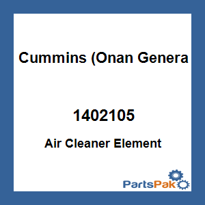 Cummins (Onan Generators) 1402105; Air Cleaner Element