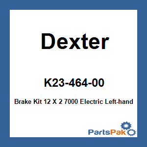 Dexter K23-464-00; Brake Kit 12 X 2 7000 Electric Left-hand Fsa