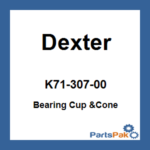 Dexter K71-307-00; Bearing Cup &Cone