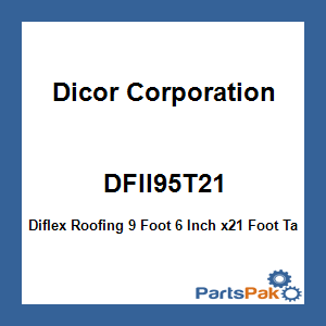Dicor Corporation DFII95T21; Diflex Roofing 9 Foot 6 Inch x21 Foot Tan