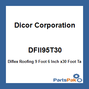 Dicor Corporation DFII95T30; Diflex Roofing 9 Foot 6 Inch x30 Foot Tan