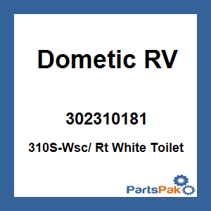 Dometic 302310181; 310S-Wsc/ Rt White Toilet