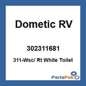 Dometic 302311681; 311-Wsc/ Rt White Toilet