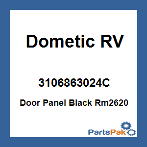 Dometic 3106863024C; Door Panel Black Rm2620