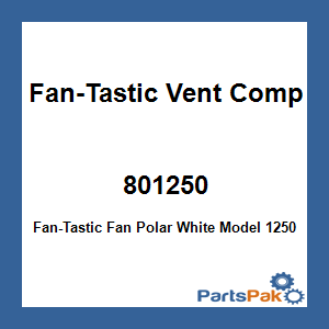 Fan-Tastic Vent Company 801250; Fan-Tastic Fan Polar White Model 1250