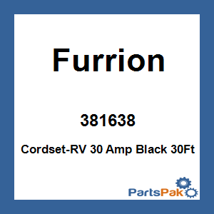 Furrion 381638; Cordset-RV 30 Amp Black 30Ft