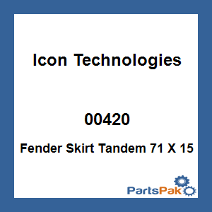 Icon Technologies 00420; Fender Skirt Tandem 71 X 15