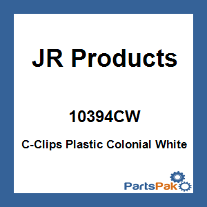 JR Products 10394CW; C-Clips Plastic Colonial White