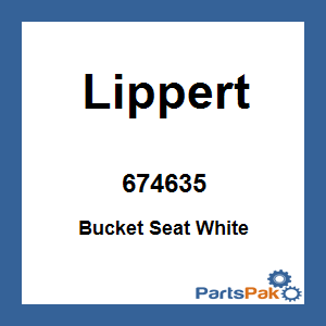 Lippert 674635; Bucket Seat White