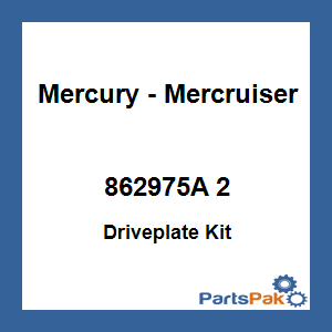 Quicksilver 862975A 2; Driveplate Kit Replaces Mercury / Mercruiser