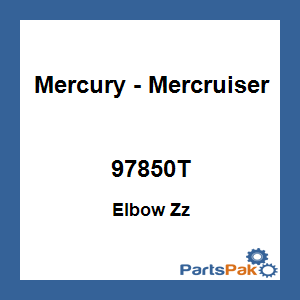 Quicksilver 97850T; Elbow Zz Replaces Mercury / Mercruiser
