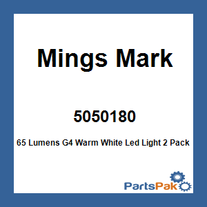 Mings Mark 5050180; 65 Lumens G4 Warm White Led Light 2 Pack
