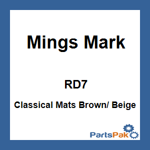 Mings Mark RD7; Classical Mats Brown/ Beige
