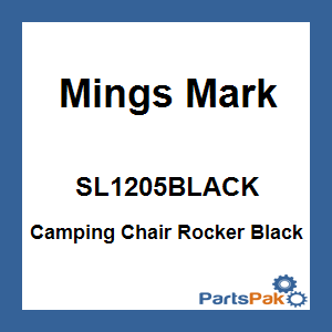 Mings Mark SL1205BLACK; Camping Chair Rocker Black