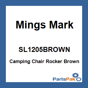 Mings Mark SL1205BROWN; Camping Chair Rocker Brown