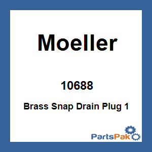 Moeller 10688; Brass Snap Drain Plug 1