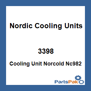 Nordic Cooling Units 3398; Cooling Unit Norcold Nc982