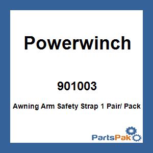 Powerwinch 901003; Awning Arm Safety Strap 1 Pair/ Pack
