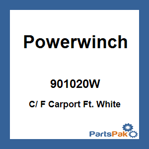 Powerwinch 901020W; C/ F Carport Ft. White