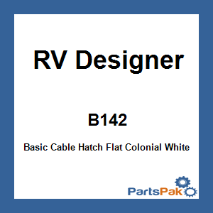RV Designer B142; Basic Cable Hatch Flat Colonial White