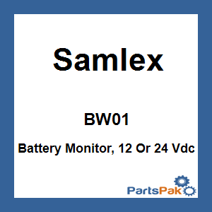 Samlex BW-01; Battery Monitor, 12 Or 24 Vdc