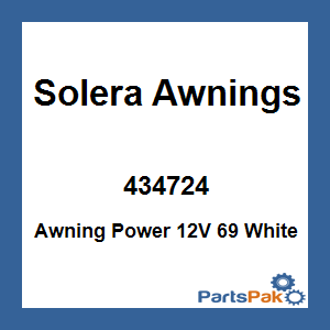 Solera Awnings 434724; Awning Power 12V 69 White