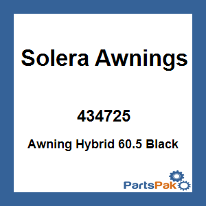 Solera Awnings 434725; Awning Hybrid 60.5 Black