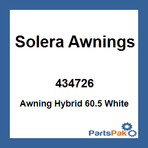 Solera Awnings 434726; Awning Hybrid 60.5 White