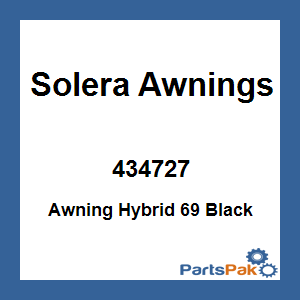 Solera Awnings 434727; Awning Hybrid 69 Black
