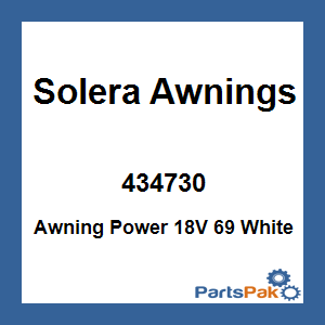 Solera Awnings 434730; Awning Power 18V 69 White