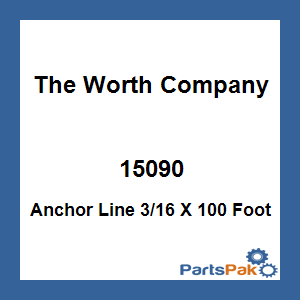 The Worth Company 15090; Anchor Line 3/16 X 100 Foot
