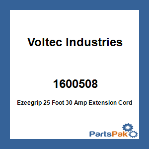 Voltec Industries 1600508; Ezeegrip 25 Foot 30 Amp Extension Cord