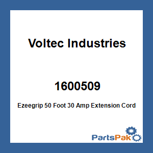 Voltec Industries 1600509; Ezeegrip 50 Foot 30 Amp Extension Cord