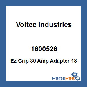 Voltec Industries 1600526; Ez Grip 30 Amp Adapter 18