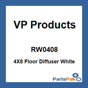 VP Products RW0408; 4X8 Floor Diffuser White