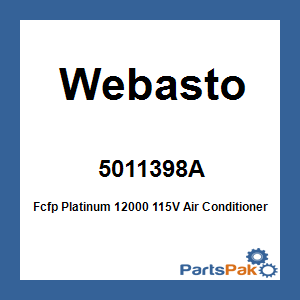 Webasto 5011398A; Fcfp Platinum 12000 115V Air Conditioner
