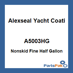 Alexseal Yacht Coating A5003HG; Nonskid Fine Half Gallon