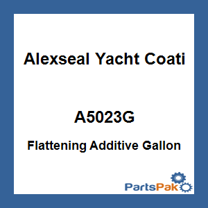 Alexseal Yacht Coating A5023G; Flattening Additive Gallon