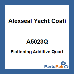 Alexseal Yacht Coating A5023Q; Flattening Additive Quart