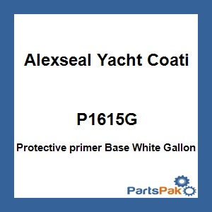 Alexseal Yacht Coating P1615G; Protective primer Base White Gallon