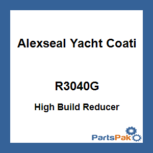 Alexseal Yacht Coating R3040G; High Build Reducer