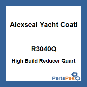 Alexseal Yacht Coating R3040Q; High Build Reducer Quart