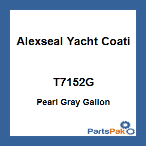 Alexseal Yacht Coating T7152G; Pearl Gray Gallon