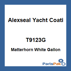Alexseal Yacht Coating T9123G; Matterhorn White Gallon