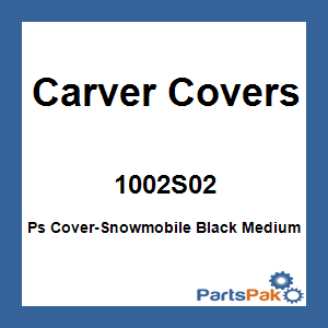 Carver Covers 1002S02; Ps Cover-Snowmobile Black Medium