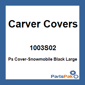 Carver Covers 1003S02; Ps Cover-Snowmobile Black Large