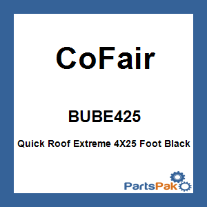 CoFair BUBE425; Quick Roof Extreme 4X25 Foot Black