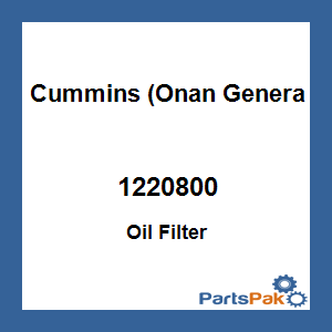 Cummins (Onan Generators) 1220800; Oil Filter