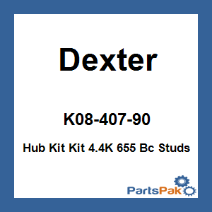 Dexter K08-407-90; Hub Kit Kit 4.4K 655 Bc Studs